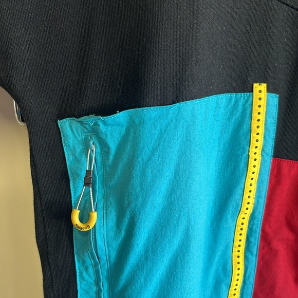 Cookies brand sweater. Size extra large, colorful, patchwork sweater small tear. - Picture 7 of 7